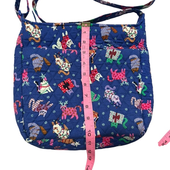 Vera Bradley Blue Cat Print Crossbody Bag and Wallet - Picture 11 of 12